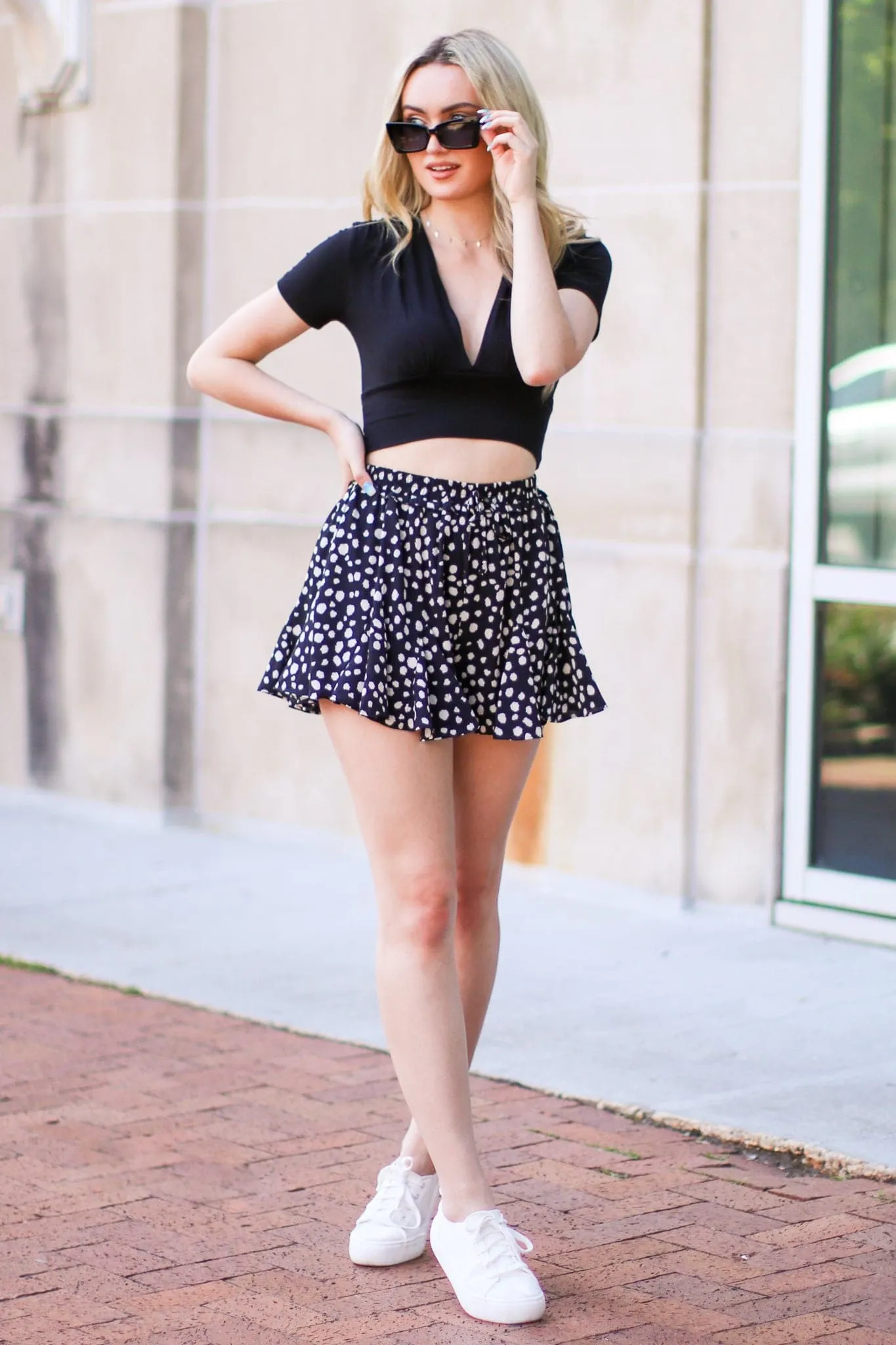 Peaceful Escape V-Neck Cropped Top - FINAL SALE sold by Madison + Mallory product image thumbnail 3