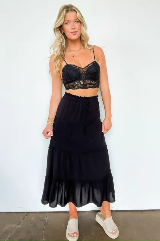 Effortless Intention Ruffle Tiered Maxi Skirt - FINAL SALE sold by Madison + Mallory