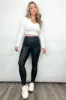Sleek and Chic Pebble Faux Leather Leggings - FINAL SALE sold by Madison + Mallory