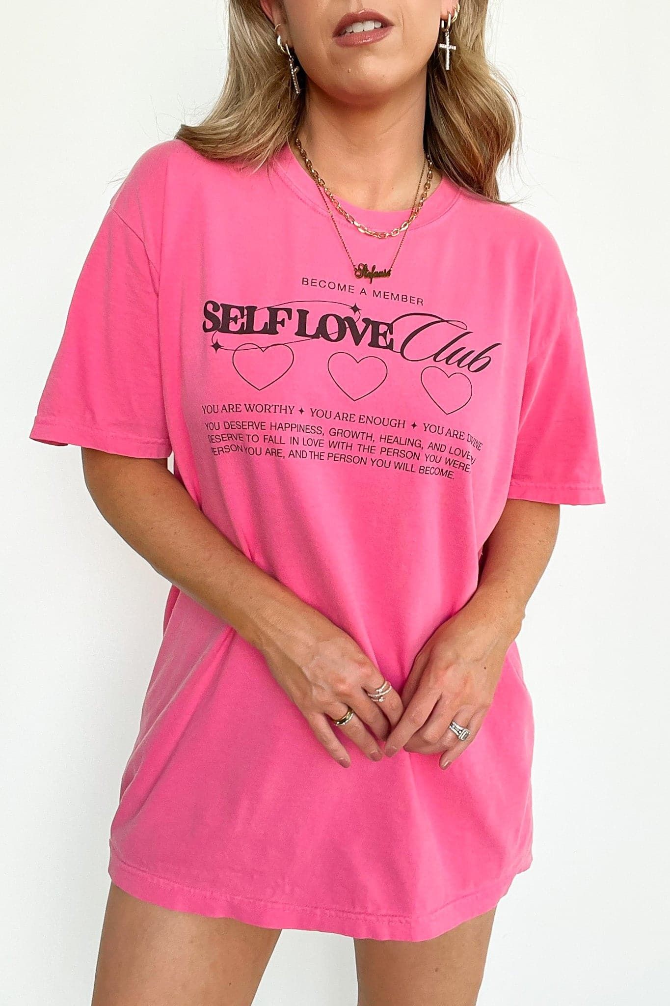 Member of the Self Love Club Vintage Graphic Tee | CURVE sold by Madison + Mallory product image thumbnail 5