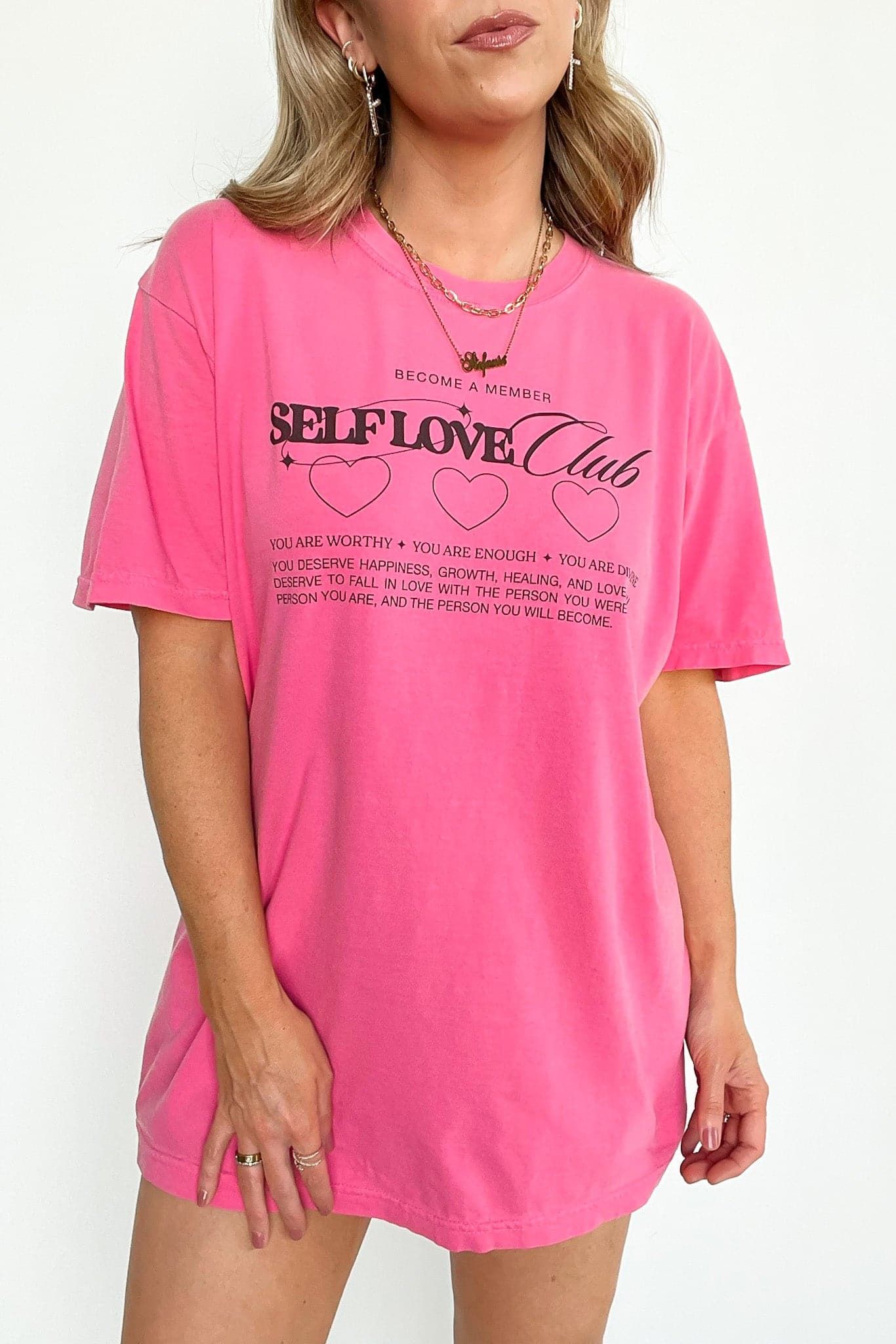 Member of the Self Love Club Vintage Graphic Tee | CURVE sold by Madison + Mallory product image thumbnail 3