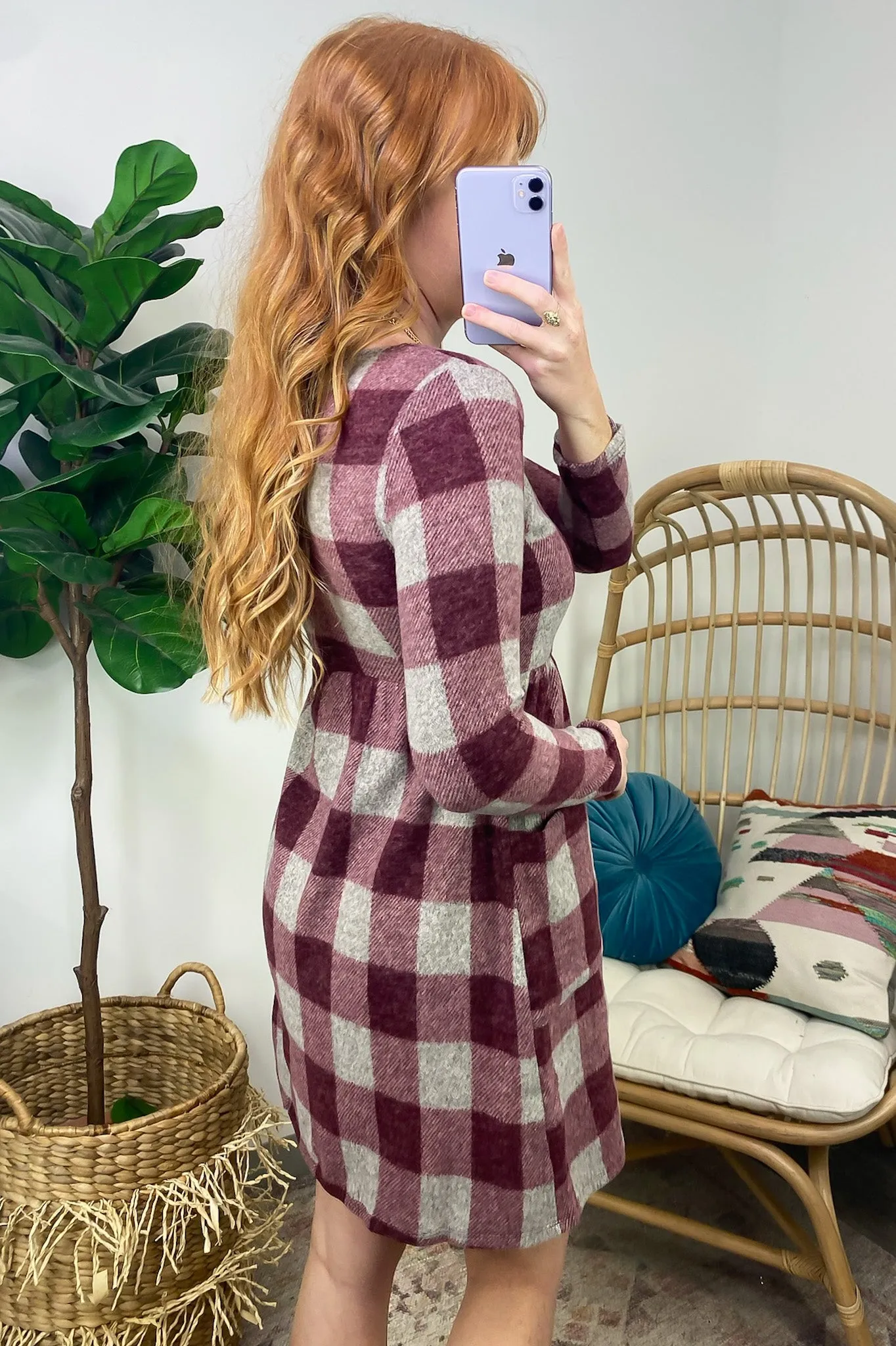 Zenitha Plaid Pocket Dress - FINAL SALE sold by Madison + Mallory product image thumbnail 4