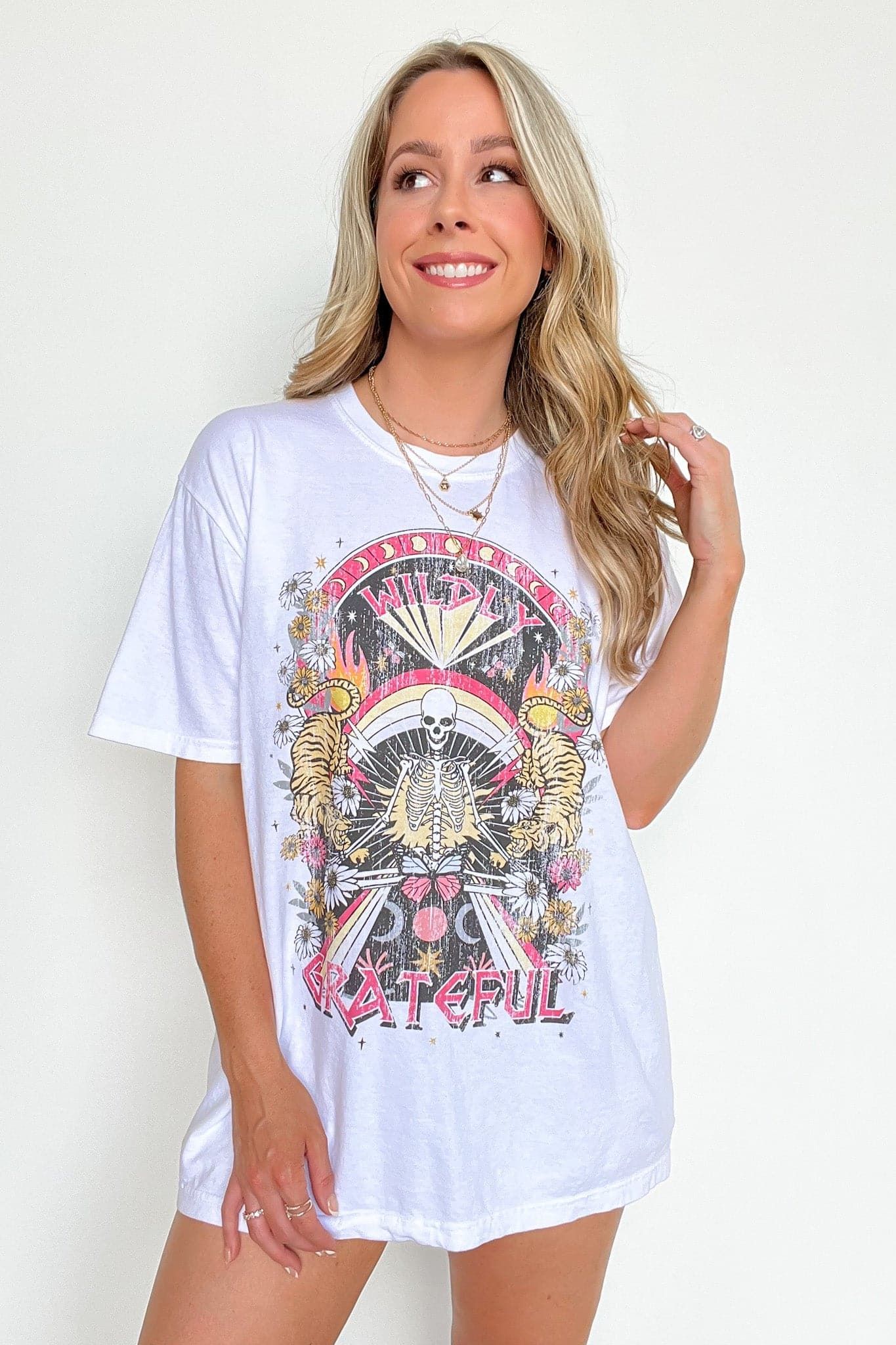 Wildly Grateful Vintage Oversized Graphic Tee - FINAL SALE sold by Madison + Mallory product image thumbnail 4