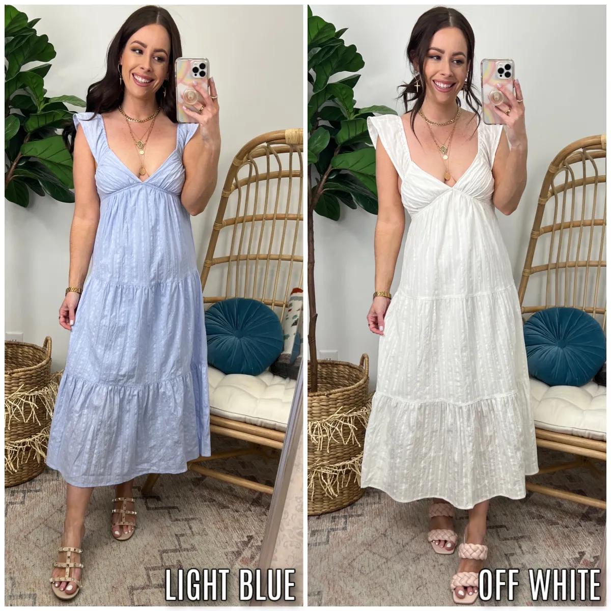 Shimmery Skies Tiered Maxi Dress - FINAL SALE sold by Madison + Mallory