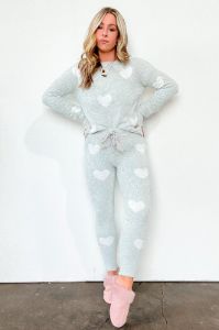 Have a Heart to Heart Print Sweater Knit Leggings - FINAL SALE sold by Madison + Mallory