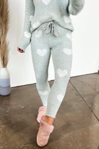 Have a Heart to Heart Print Sweater Knit Leggings - FINAL SALE sold by Madison + Mallory