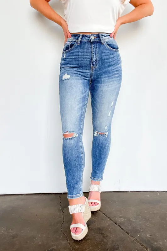 Collett High Rise Vintage Washed Skinny Jeans - FINAL SALE sold by Madison + Mallory