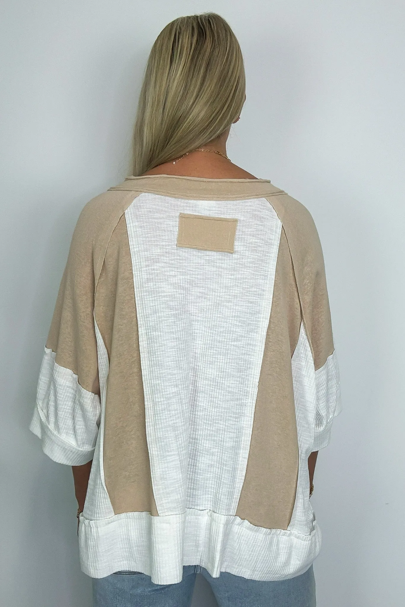 Aurora Dreams Oversized Color Block Contrast Top - BACK IN STOCK sold by Madison + Mallory product image thumbnail 5