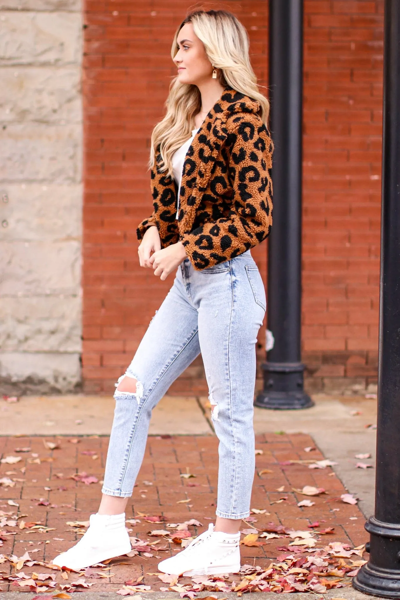 Zandra Animal Print Button Down Jacket - FINAL SALE sold by Madison + Mallory product image thumbnail 4