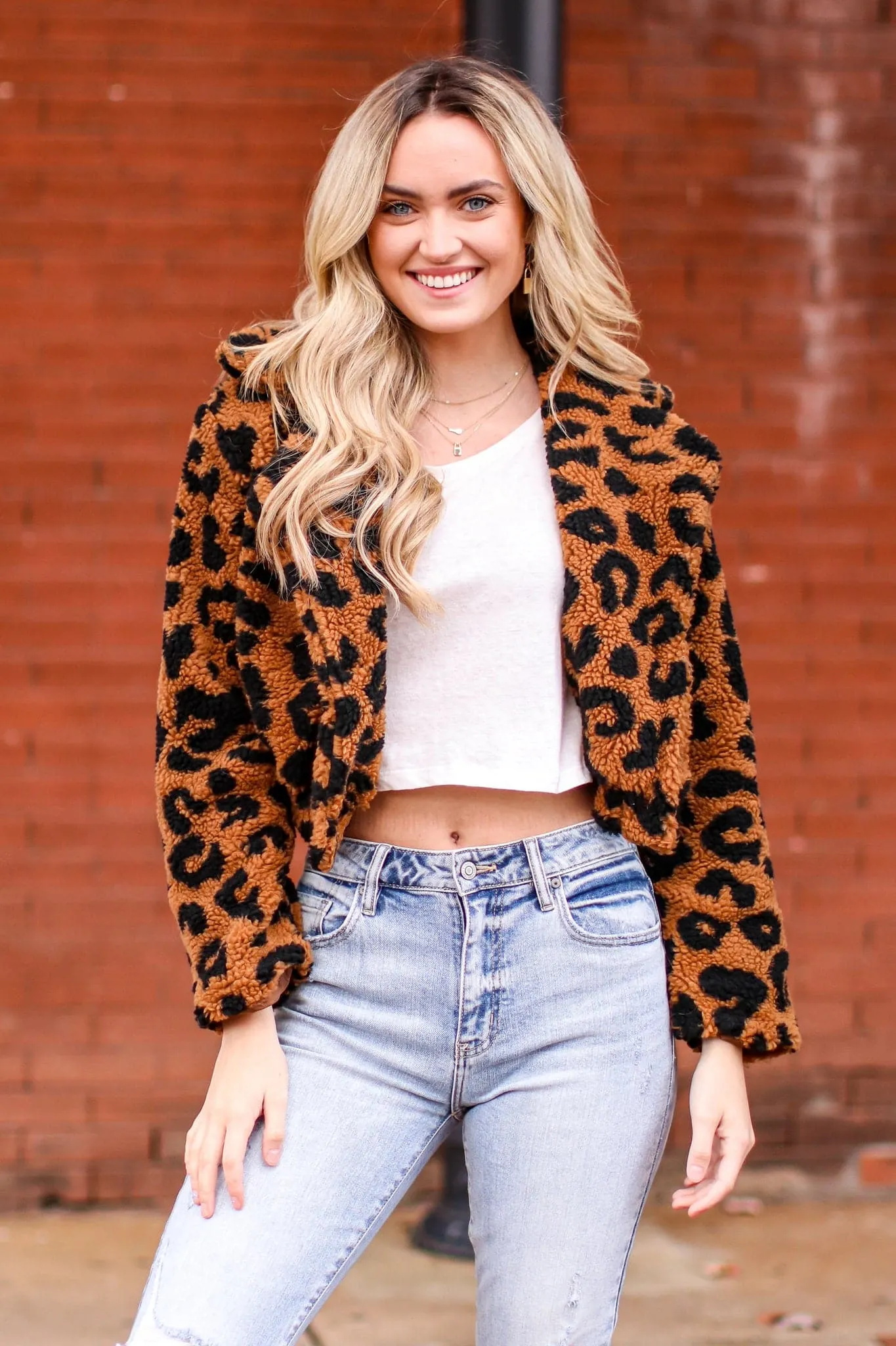 Zandra Animal Print Button Down Jacket - FINAL SALE sold by Madison + Mallory product image thumbnail 2