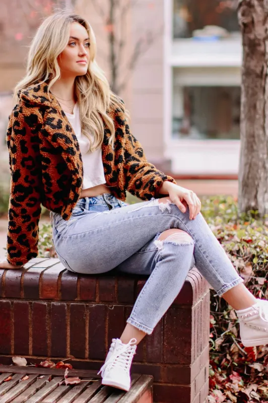 Zandra Animal Print Button Down Jacket - FINAL SALE made by HYFVE