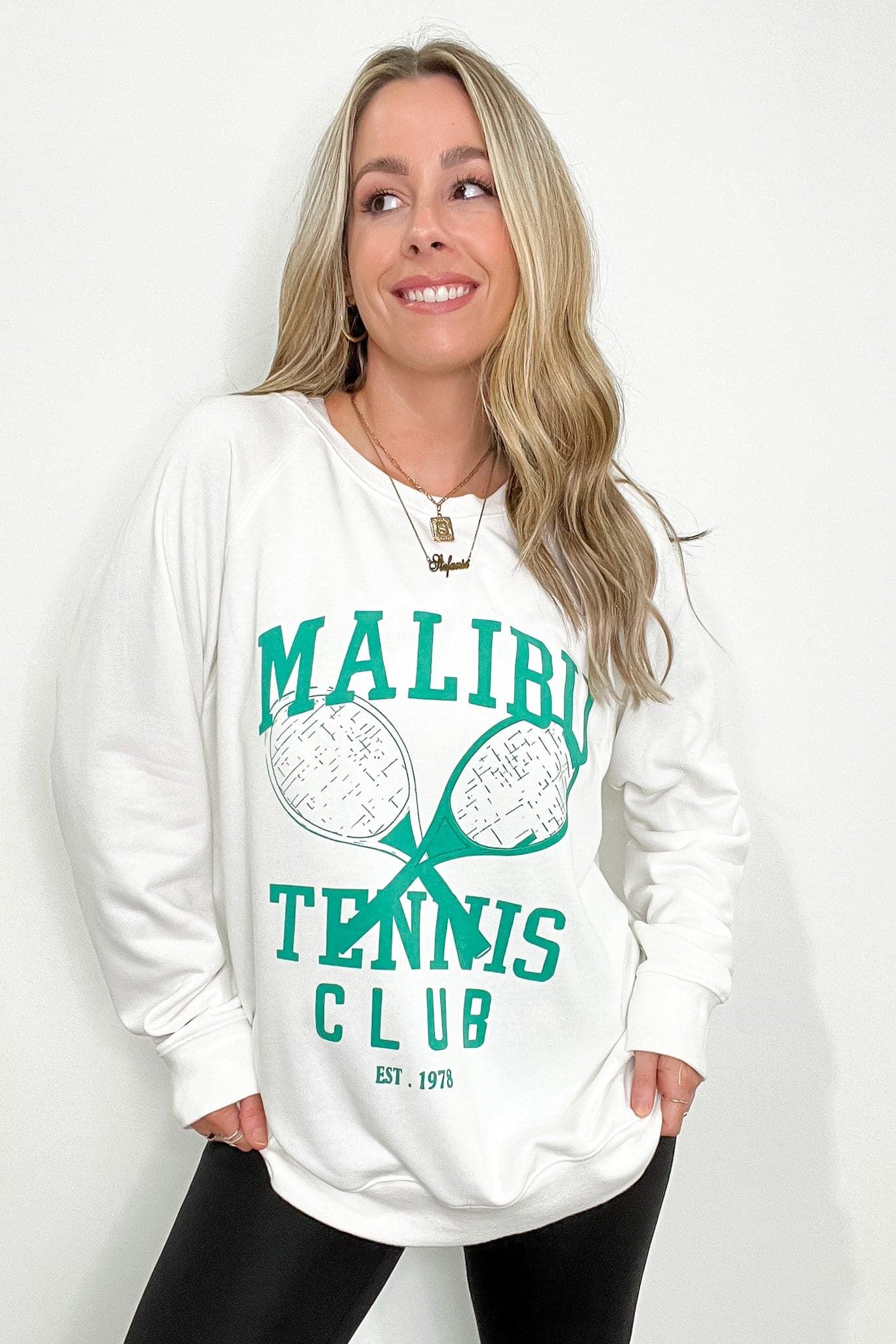 Malibu Tennis Club Graphic Sweatshirt - FINAL SALE sold by Madison + Mallory product image thumbnail 17