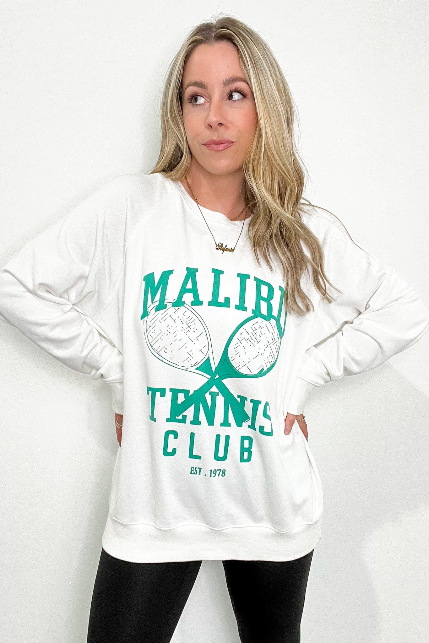 Malibu Tennis Club Graphic Sweatshirt - FINAL SALE sold by Madison + Mallory product image thumbnail 14