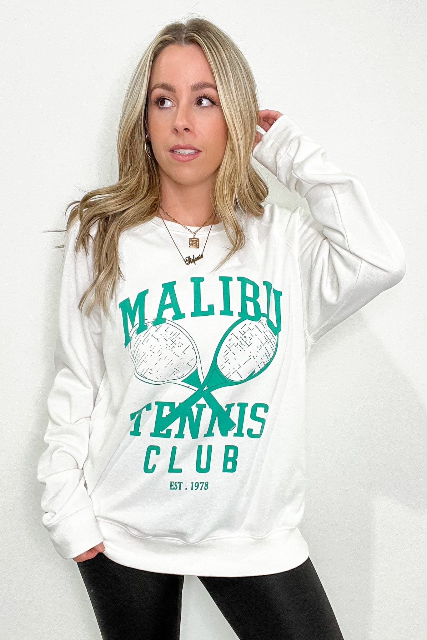 Malibu Tennis Club Graphic Sweatshirt - FINAL SALE sold by Madison + Mallory product image thumbnail 15