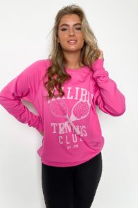 Malibu Tennis Club Graphic Sweatshirt - FINAL SALE sold by Madison + Mallory