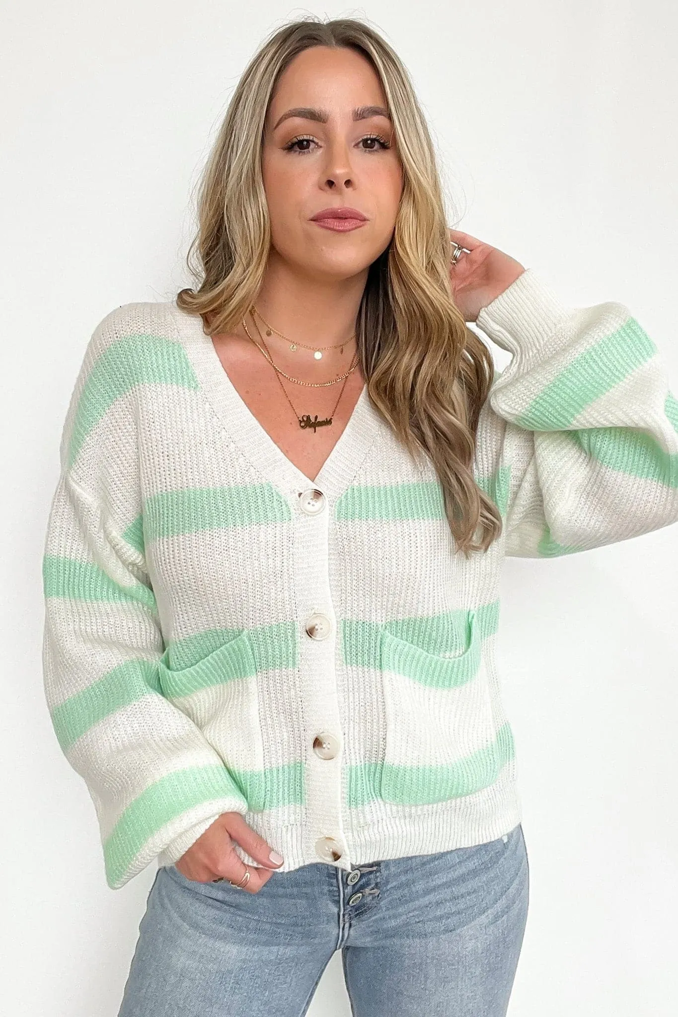 Kayelee Striped Knit Cardigan - FINAL SALE sold by Madison + Mallory product image thumbnail 5