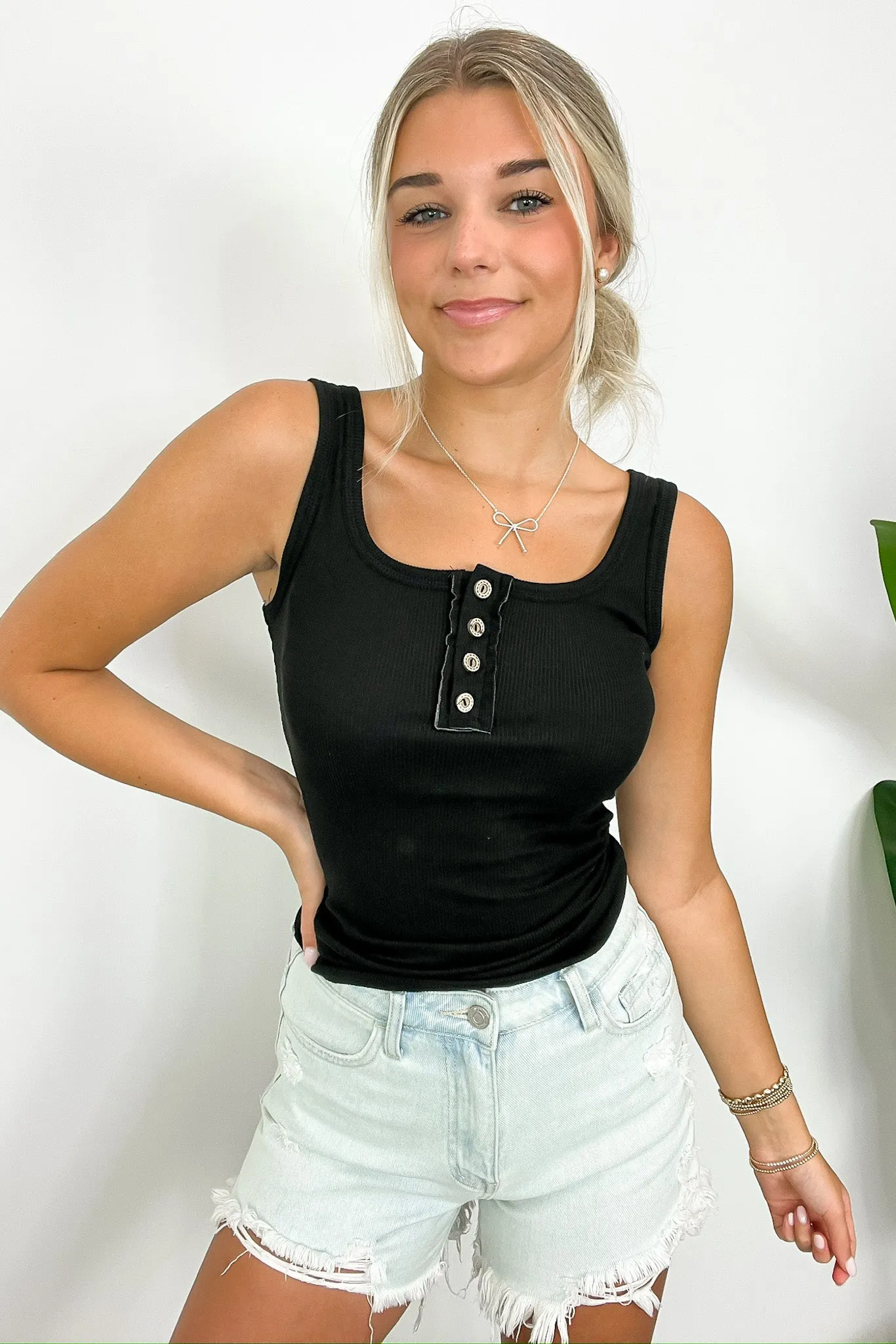 Keeley Ribbed Knit Tank Top - FINAL SALE sold by Madison + Mallory product image thumbnail 4