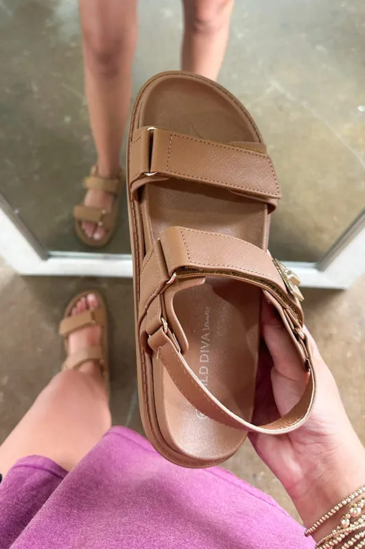 Mayara Flatform Double Buckle Sandals sold by Madison + Mallory