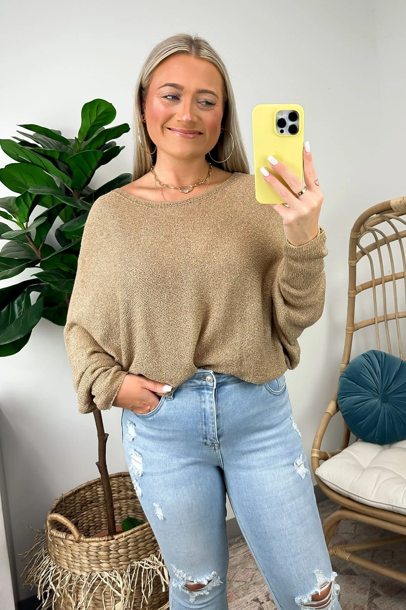 In Attendance Dolman Sleeve Knit Top - FINAL SALE sold by Madison + Mallory