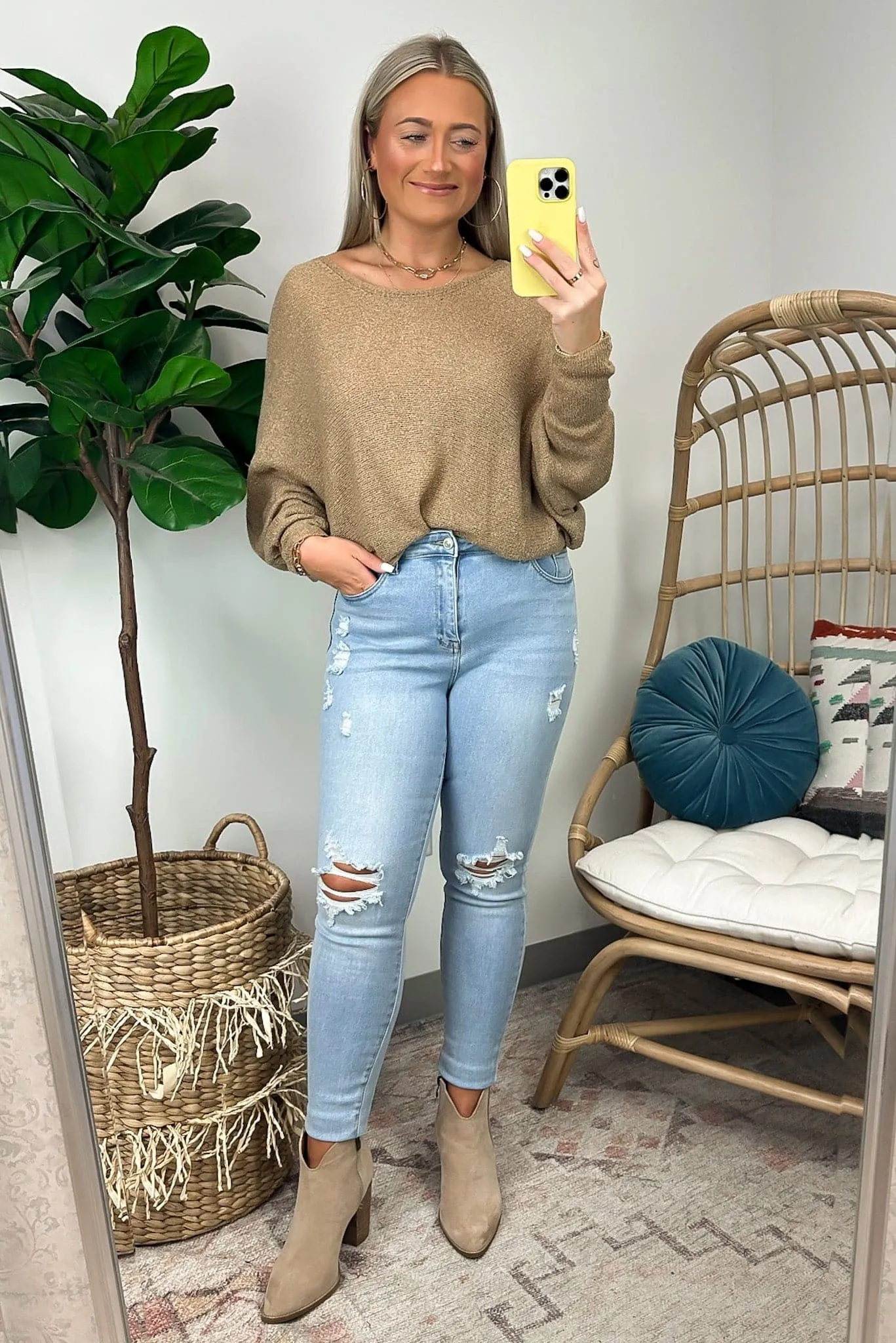 In Attendance Dolman Sleeve Knit Top - FINAL SALE sold by Madison + Mallory product image thumbnail 2