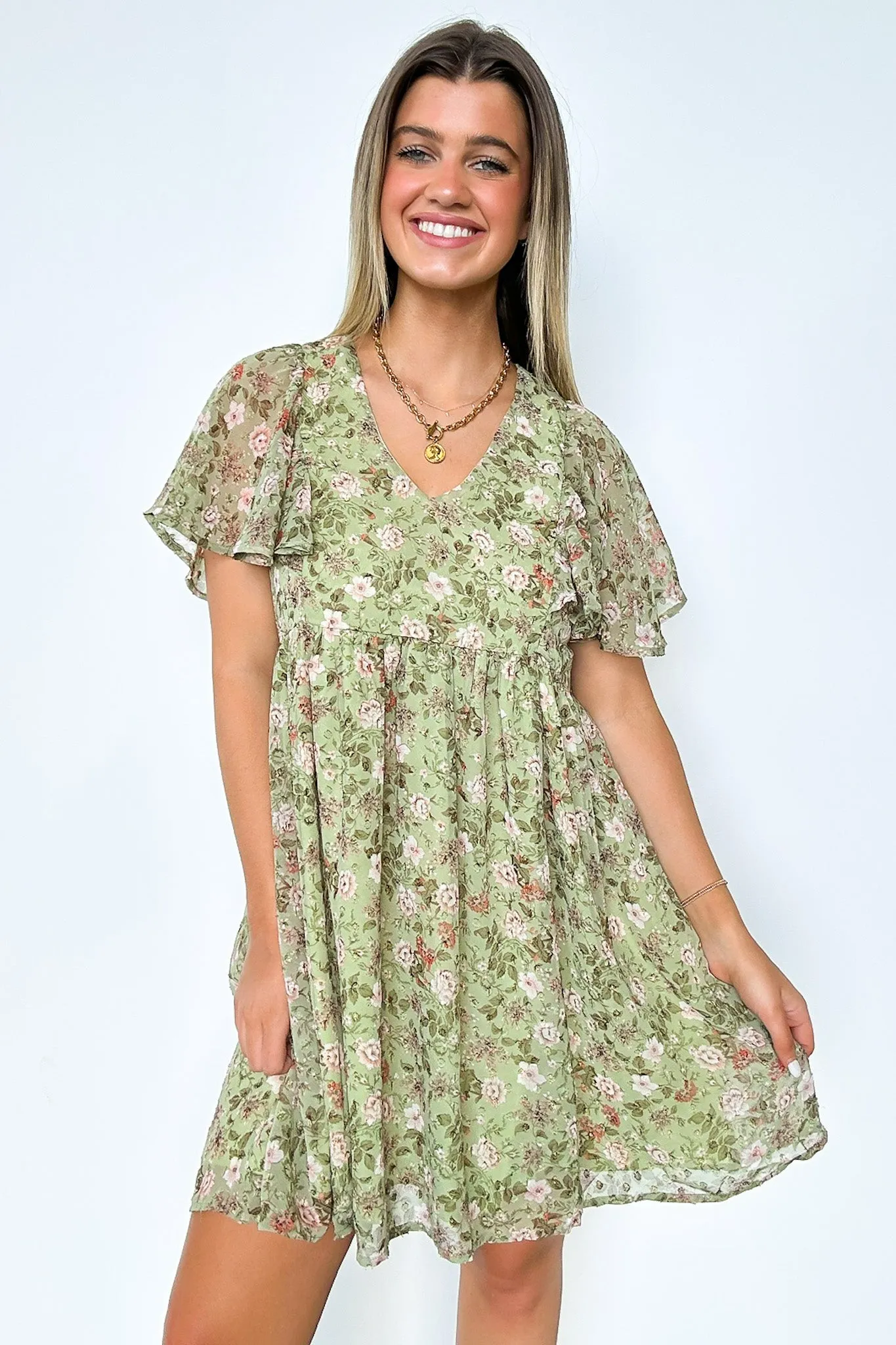 Charming Sunshine Floral Print Dress - FINAL SALE sold by Madison + Mallory product image thumbnail 5