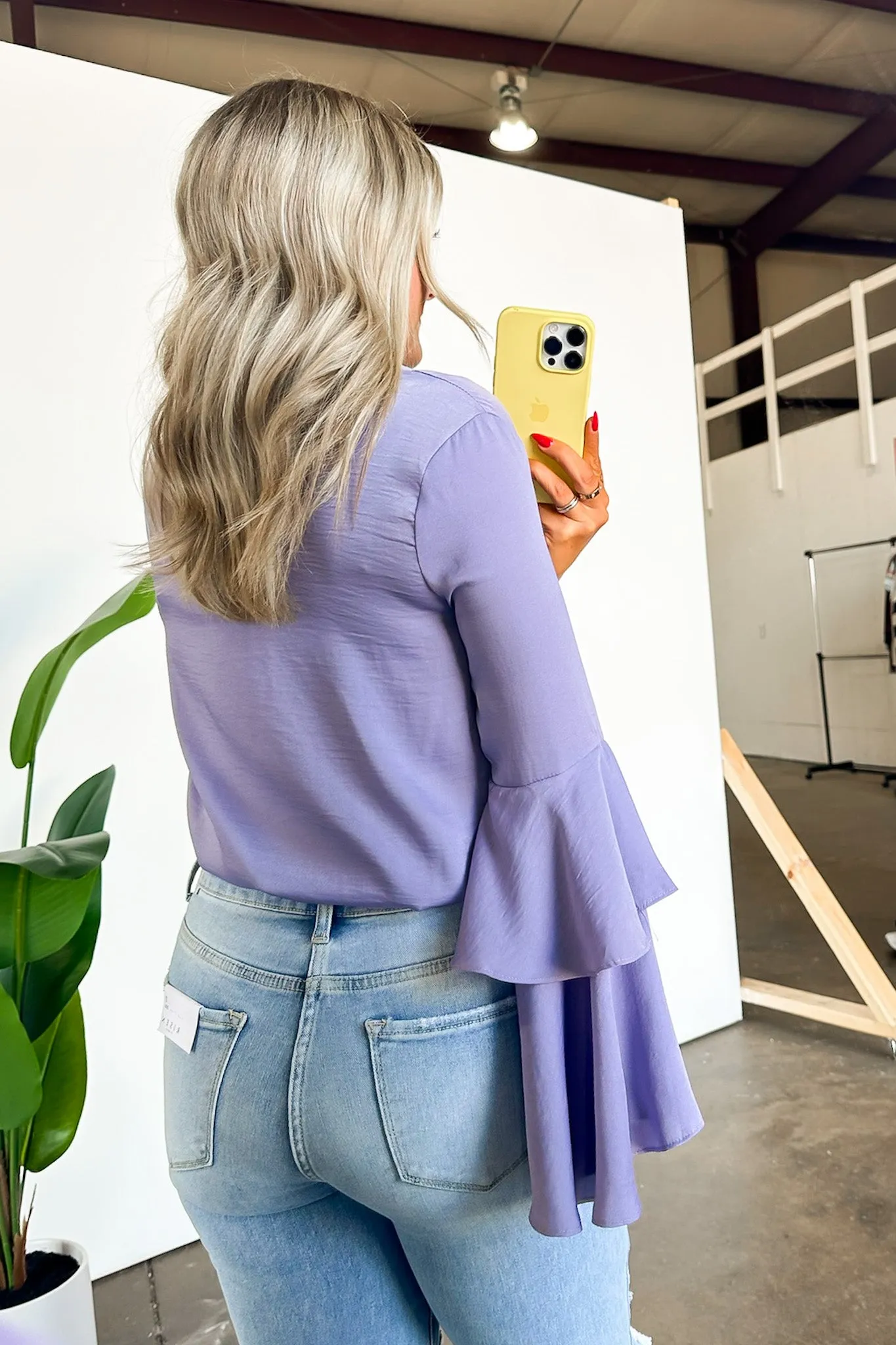 Beloved Darling Ruffle Bell Sleeve Button Bodysuit - FINAL SALE sold by Madison + Mallory product image thumbnail 5