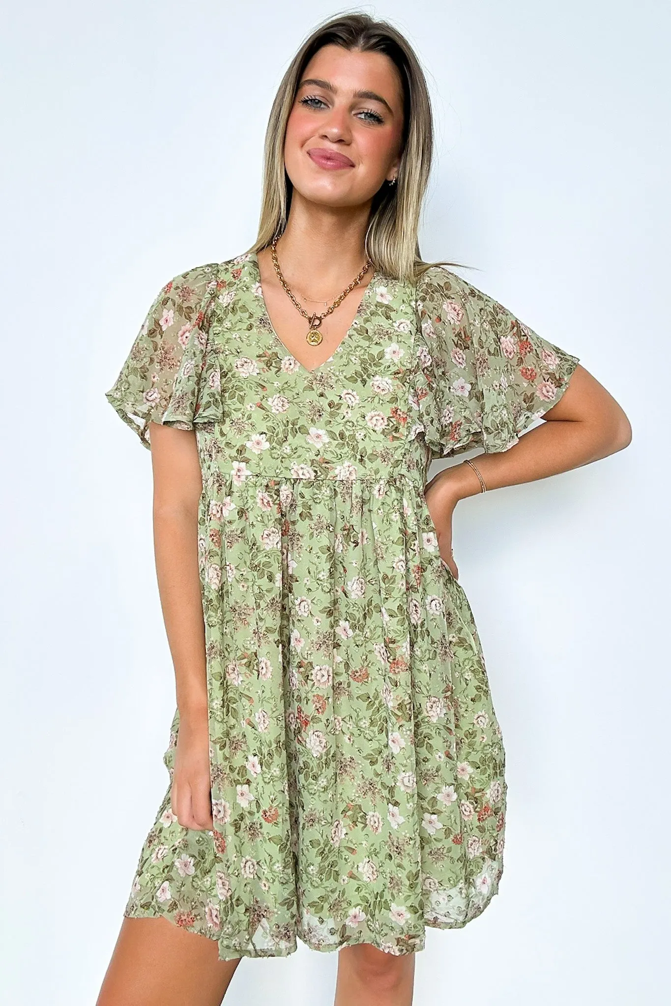 Charming Sunshine Floral Print Dress - FINAL SALE sold by Madison + Mallory product image thumbnail 4