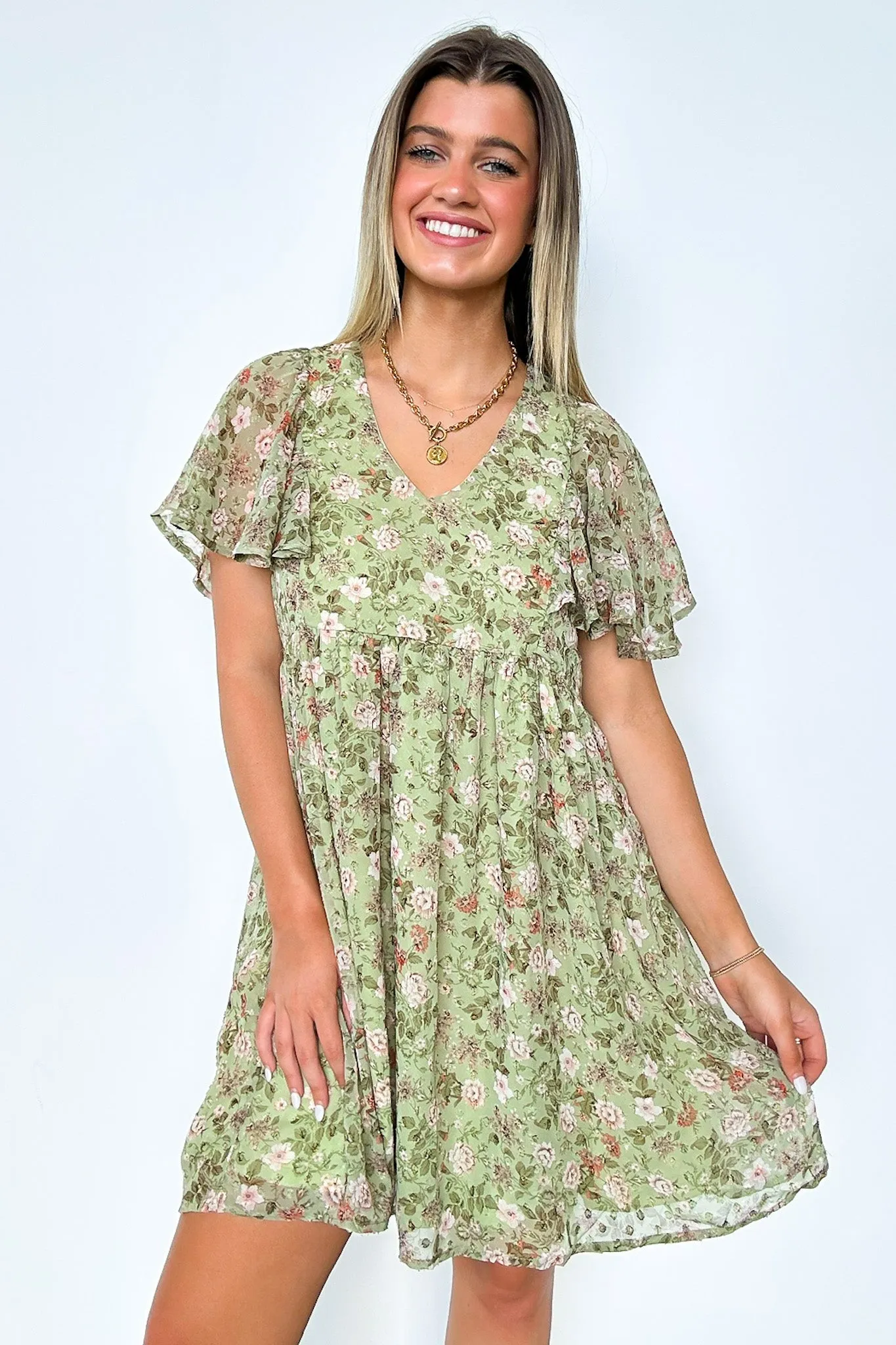 Charming Sunshine Floral Print Dress - FINAL SALE sold by Madison + Mallory