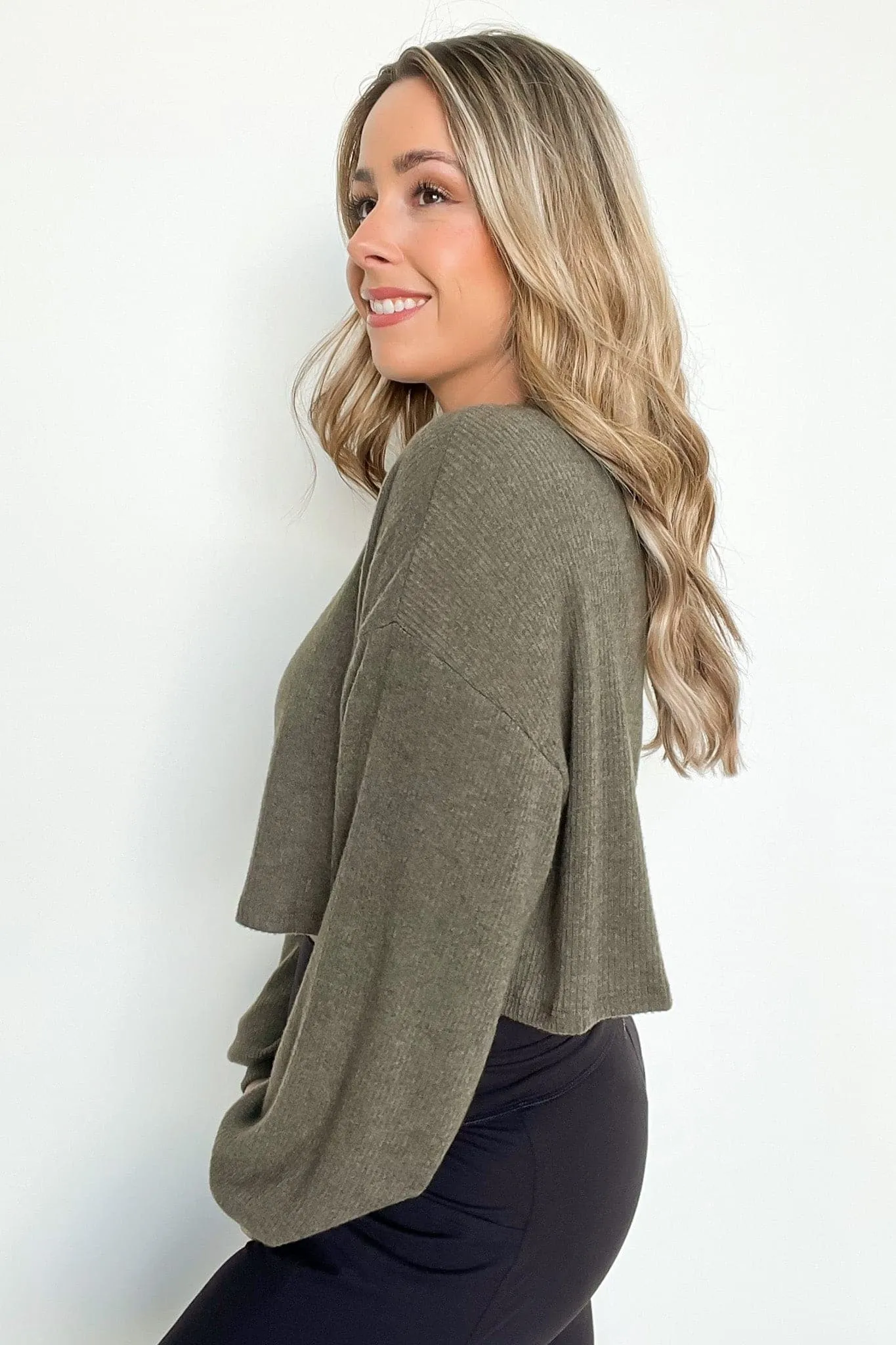 Juliyn Ribbed Crop Knit Top - FINAL SALE sold by Madison + Mallory product image thumbnail 4