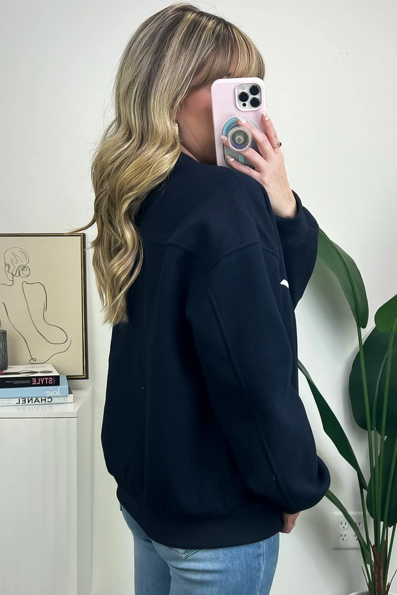 New York Button Up Varsity Jacket - FINAL SALE sold by Madison + Mallory product image thumbnail 4