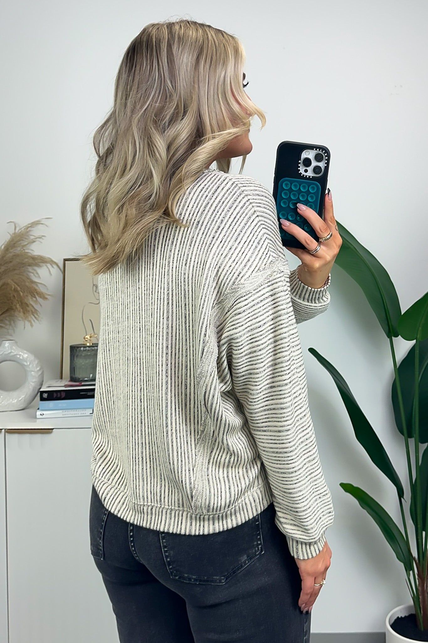 Aubrinah Drop Shoulder V-Neck Top sold by Madison + Mallory product image thumbnail 4