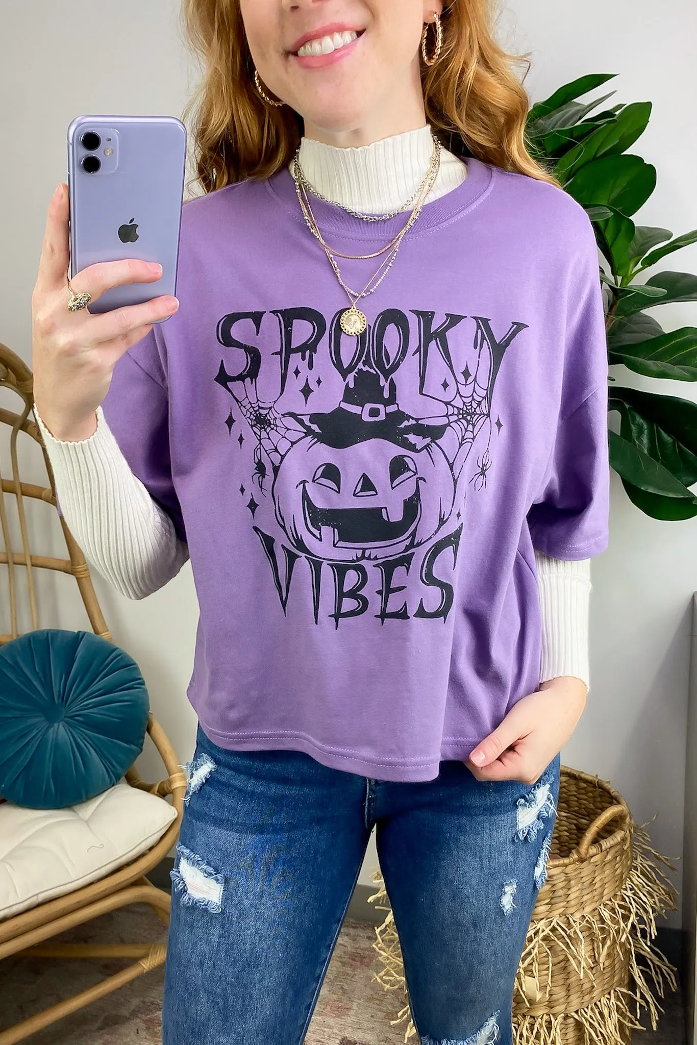 Spooky Vibes Relaxed Graphic Tee - FINAL SALE sold by Madison + Mallory product image thumbnail 5