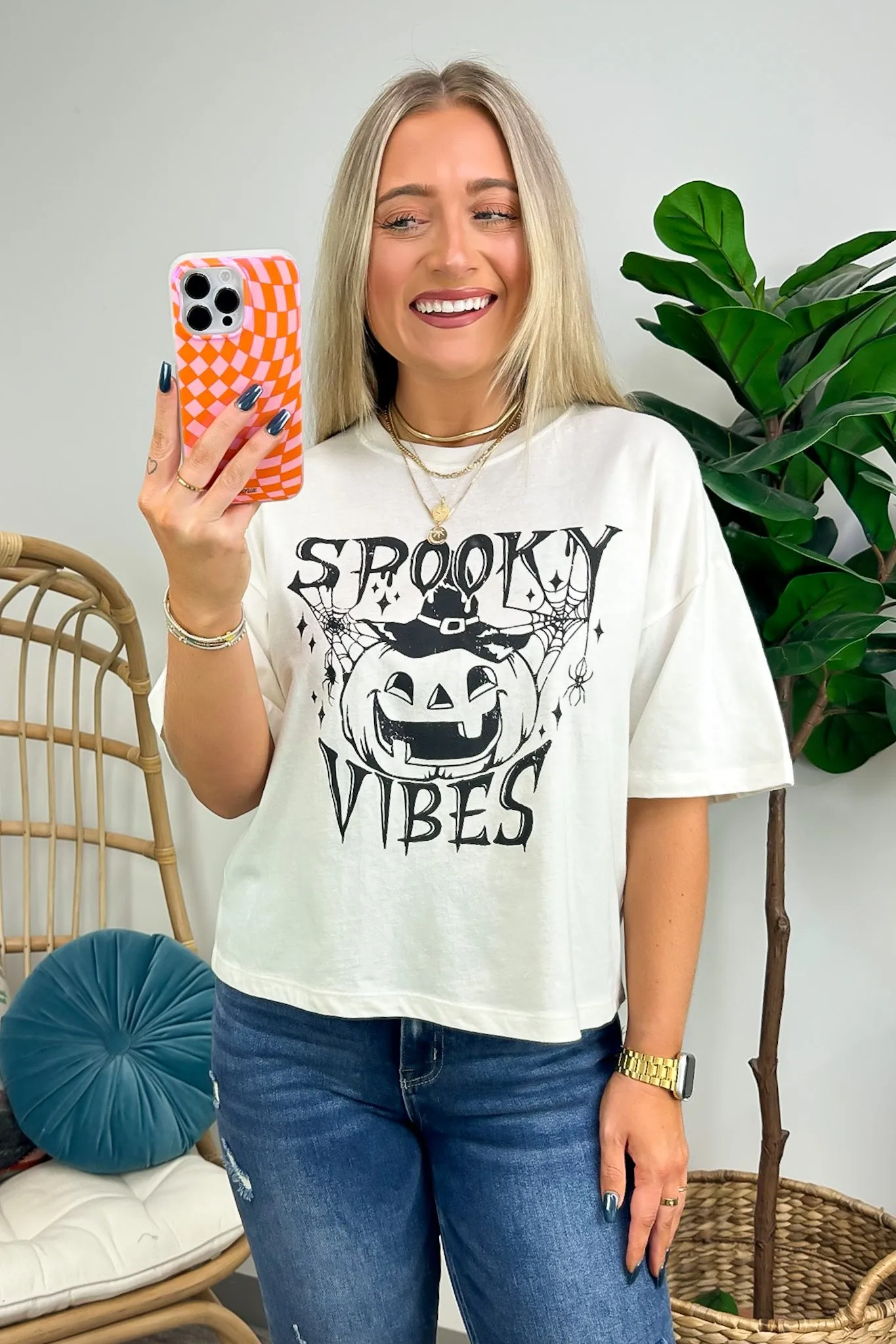 Spooky Vibes Relaxed Graphic Tee - FINAL SALE sold by Madison + Mallory product image thumbnail 3