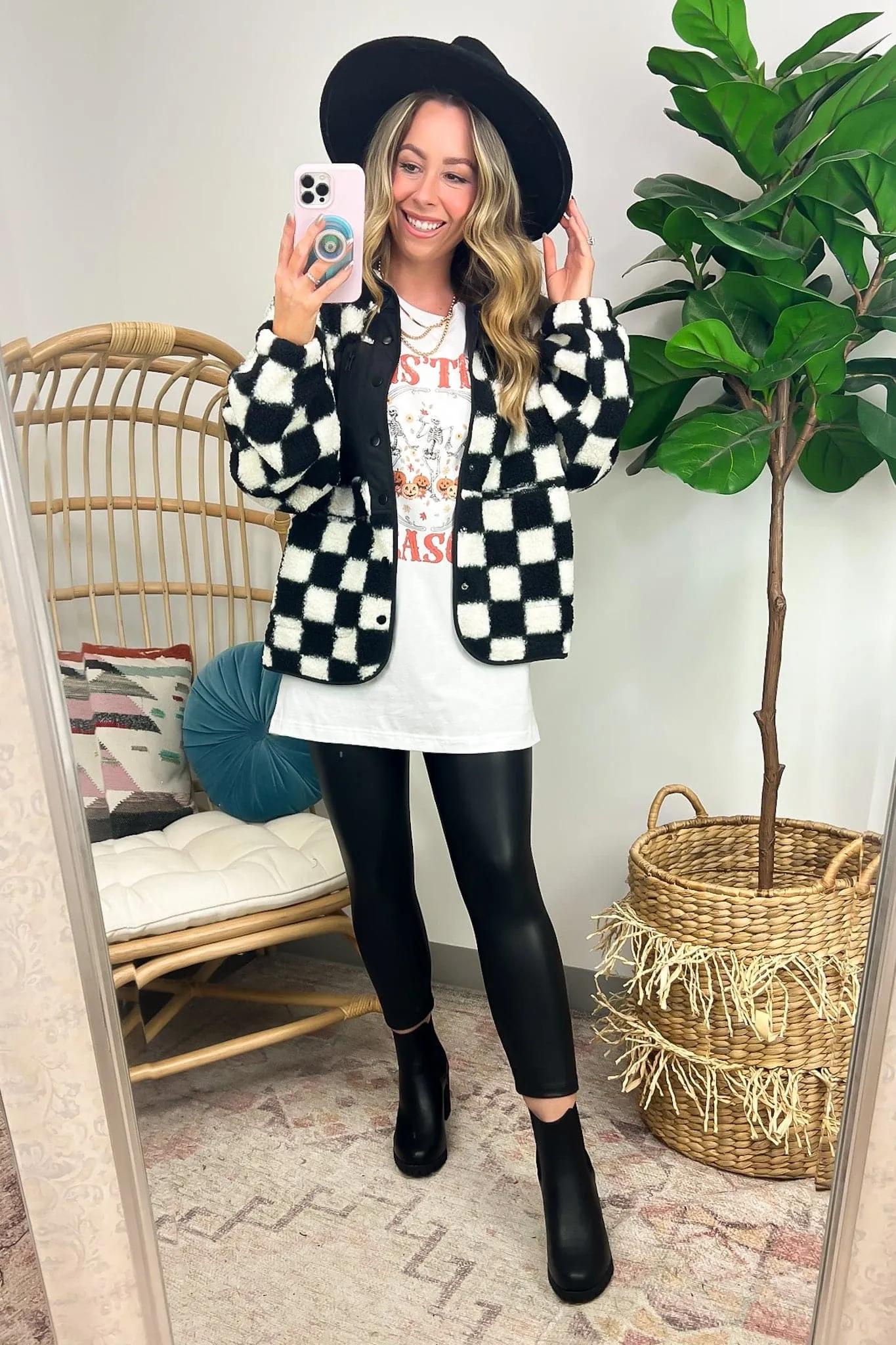 Tis' The Season Halloween Skeleton Graphic Tee - FINAL SALE sold by Madison + Mallory product image thumbnail 4