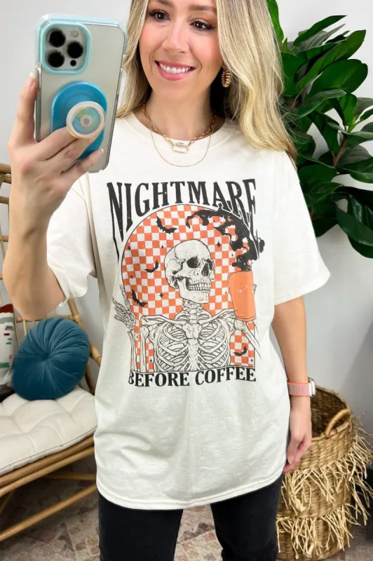 Nightmare Before Coffee Graphic Tee - FINAL SALE sold by Madison + Mallory