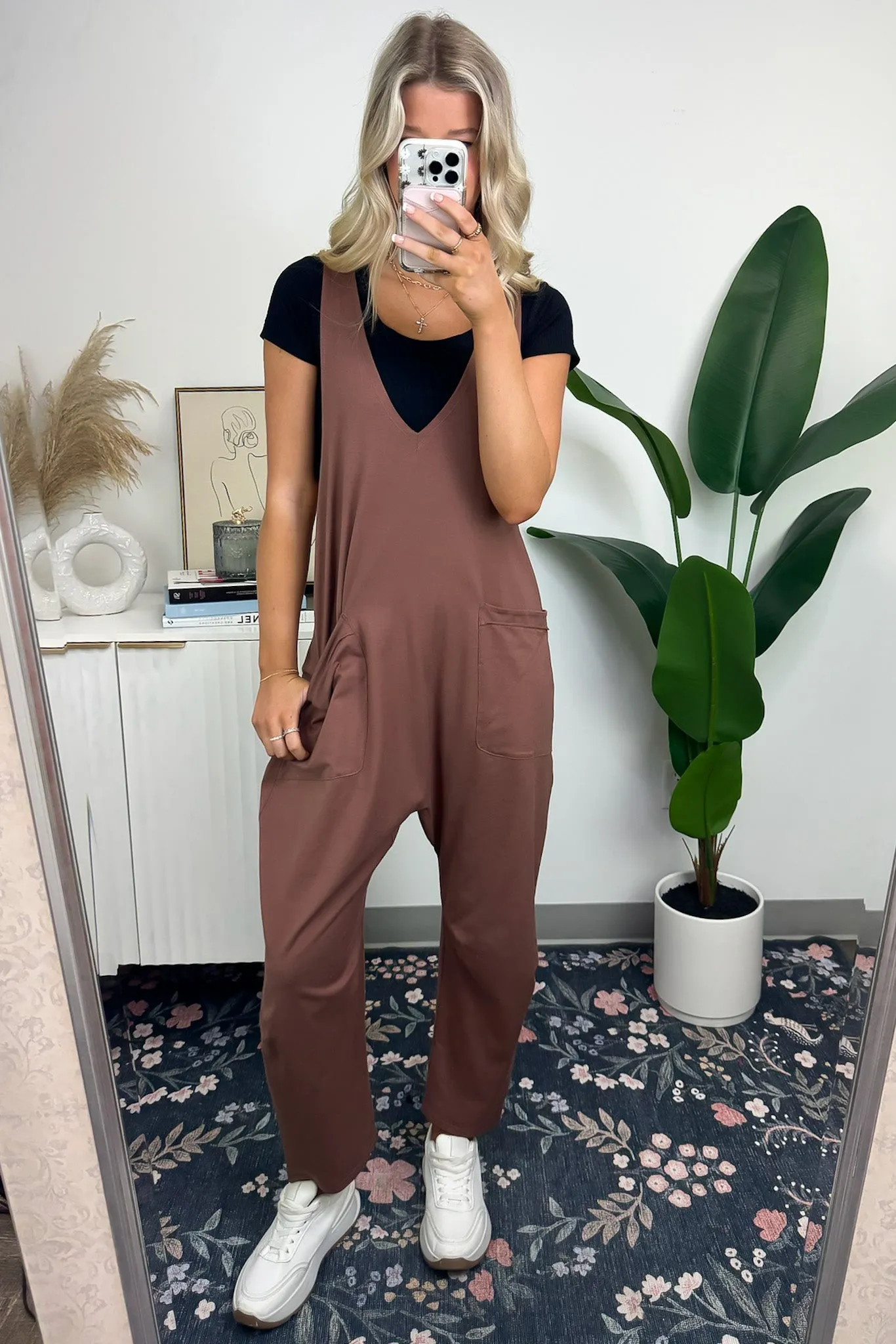 Jeayne Relaxed Fit V-Neck Jumpsuit - FINAL SALE sold by Madison + Mallory product image thumbnail 3