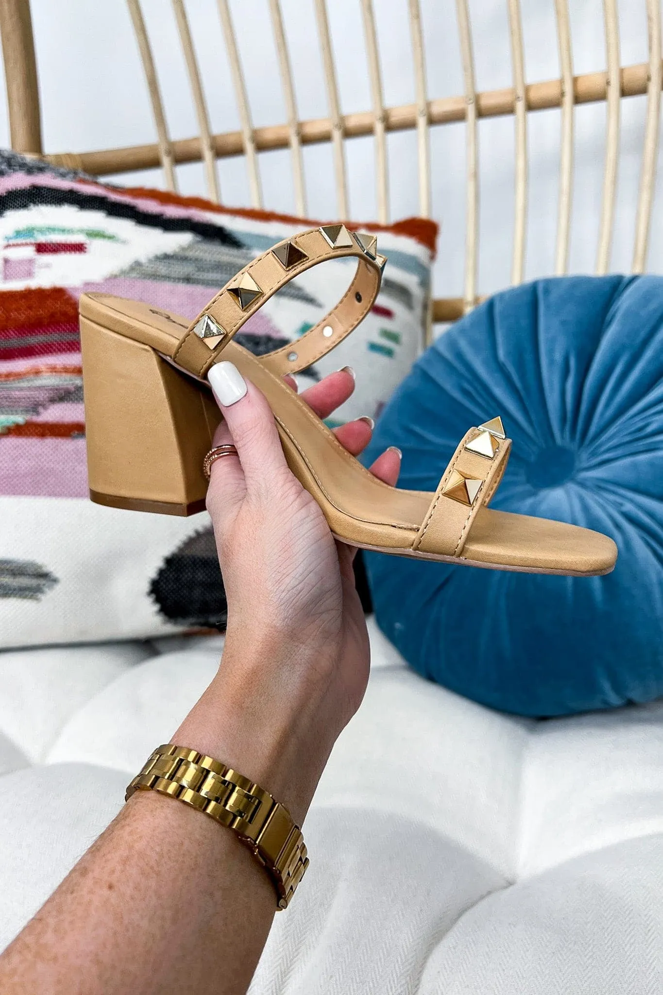 New Ambition Studded Strappy Heels - FINAL SALE sold by Madison + Mallory product image thumbnail 4