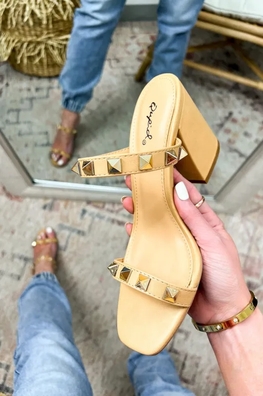 New Ambition Studded Strappy Heels - FINAL SALE sold by Madison + Mallory