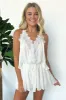 Epitome of Allure Crochet Lace V-Neck Romper - FINAL SALE sold by Madison + Mallory