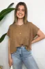 New Flow Short Sleeve Round Neck Top - BACK IN STOCK sold by Madison + Mallory