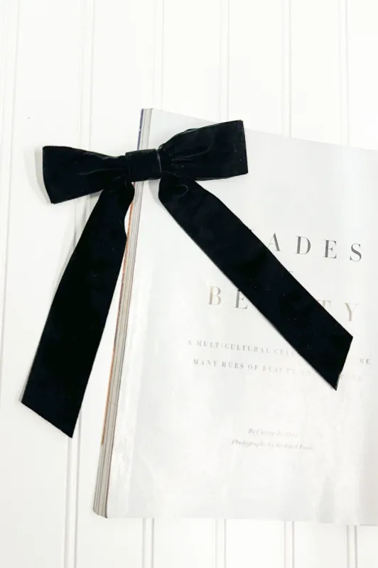 Timeless Poise Velvet Bow Hair Clip - FINAL SALE sold by Madison + Mallory