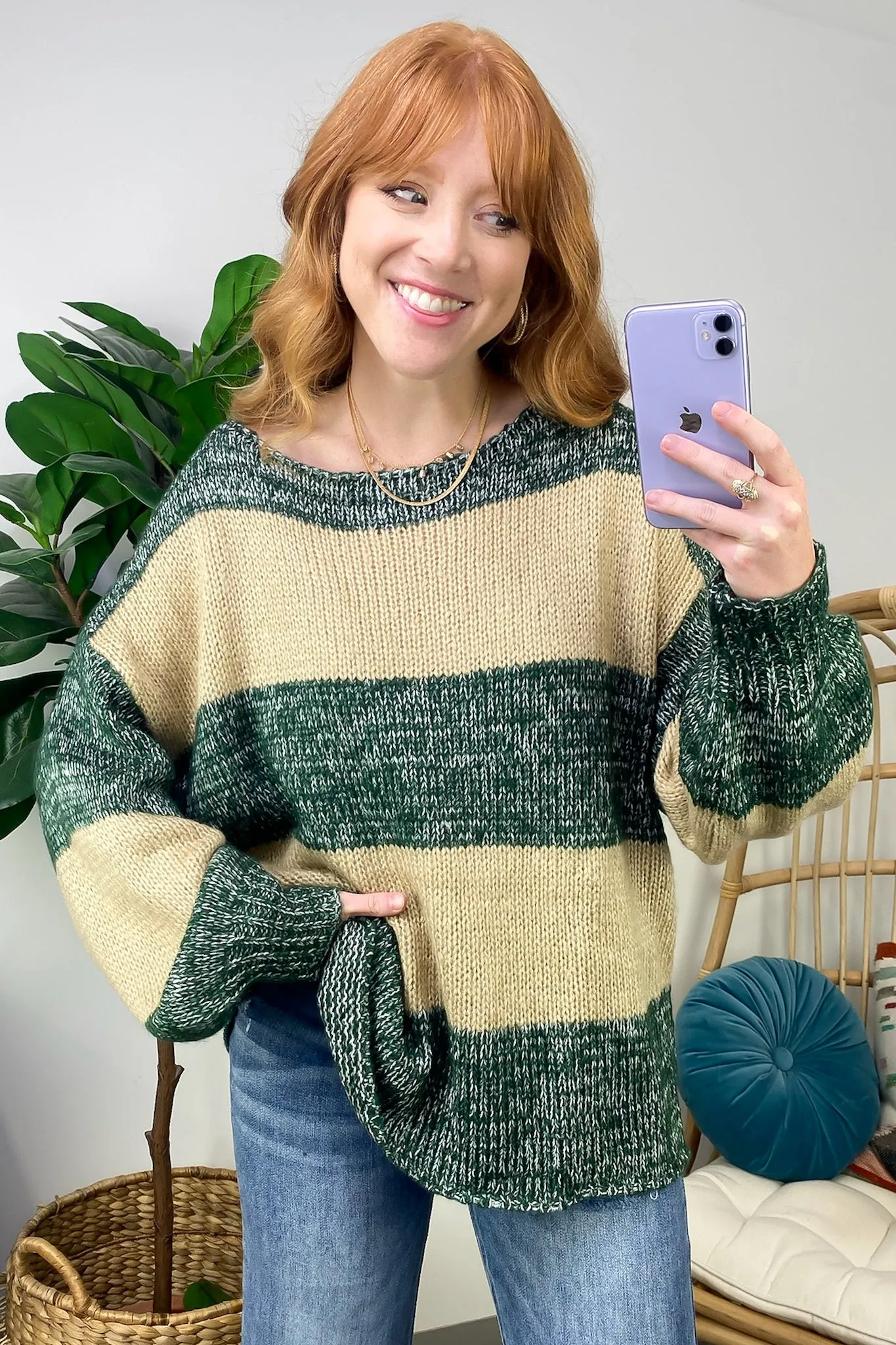 Stylish Charm Striped Knit Sweater - FINAL SALE sold by Madison + Mallory product image thumbnail 4