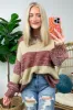 Stylish Charm Striped Knit Sweater - FINAL SALE sold by Madison + Mallory