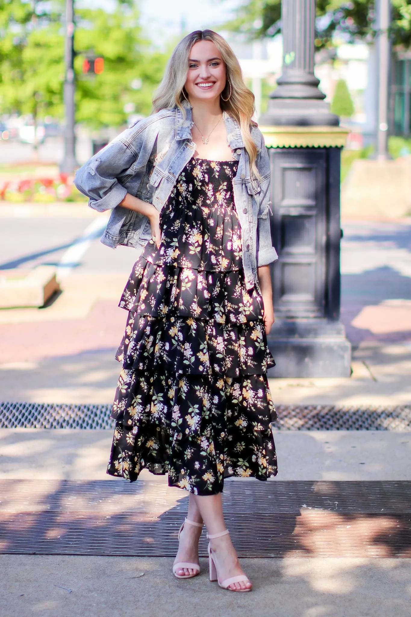 Folklore Floral Multi Tiered Dress - FINAL SALE sold by Madison + Mallory product image thumbnail 2