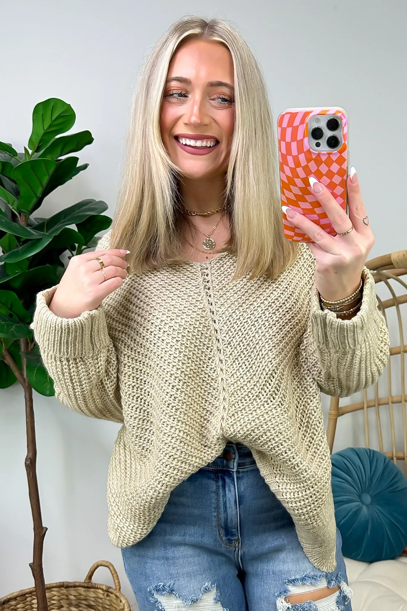 Cozy Affection Cable Knit Sweater - FINAL SALE sold by Madison + Mallory product image thumbnail 2