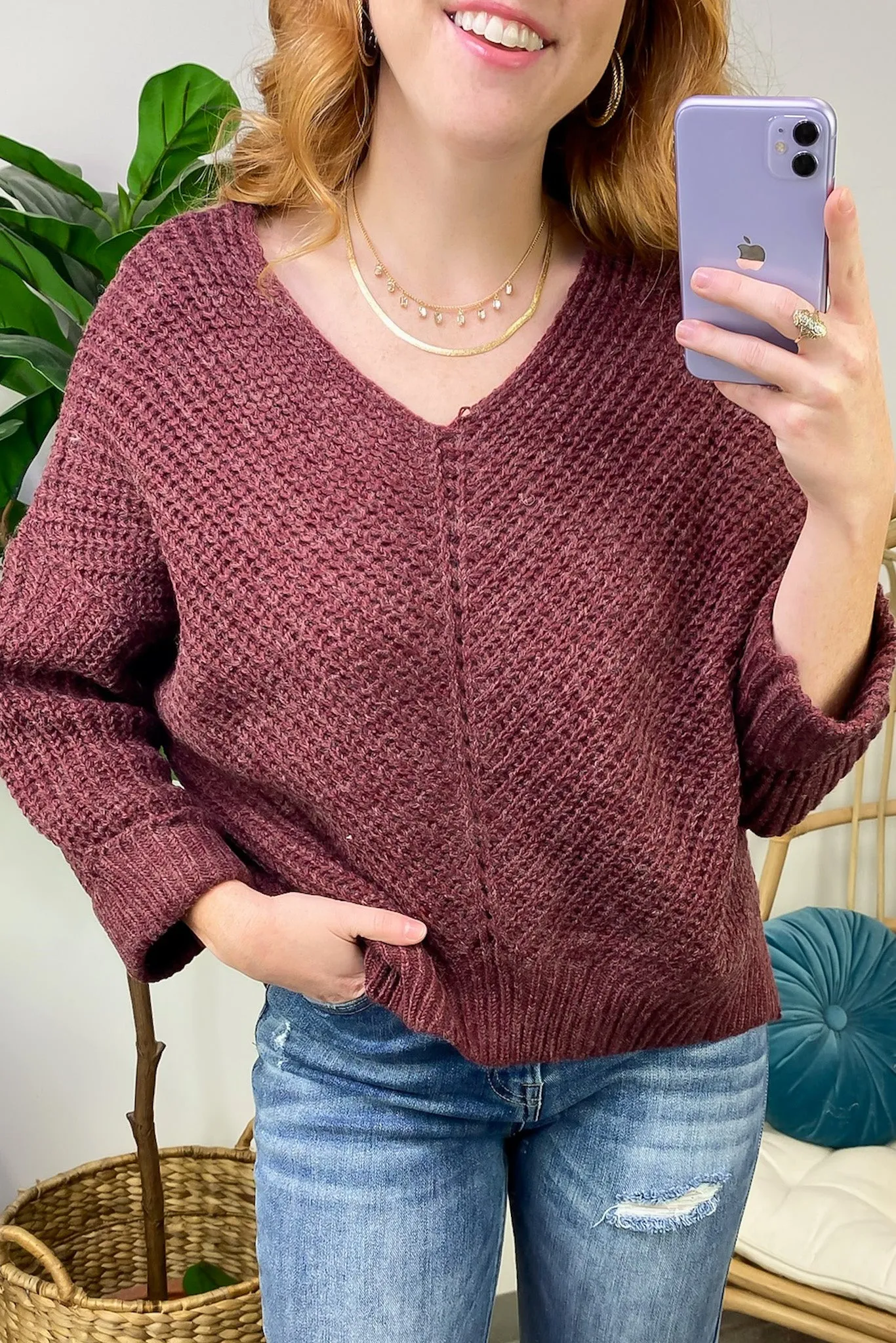 Cozy Affection Cable Knit Sweater - FINAL SALE sold by Madison + Mallory product image thumbnail 4