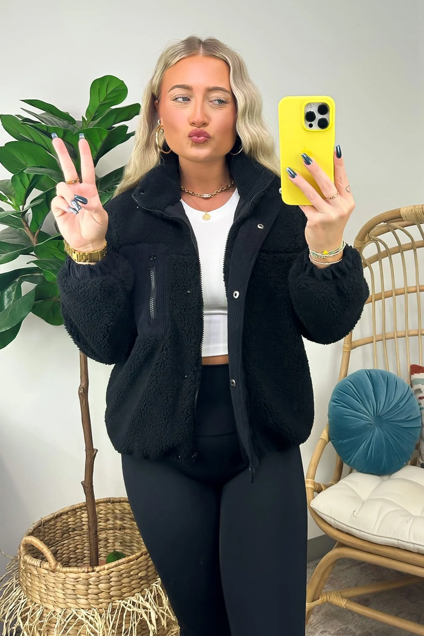 Come Get Cozy Sherpa Puffer Jacket - FINAL SALE sold by Madison + Mallory product image thumbnail 3