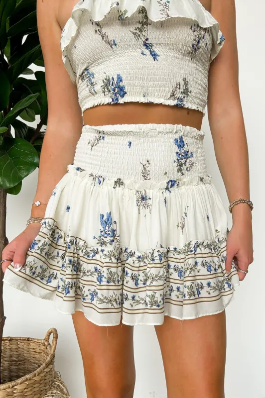 Blossoming Charm Smocked Floral Skirt - FINAL SALE sold by Madison + Mallory