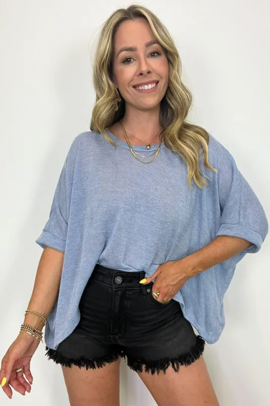 Brielle Short Sleeve Loose Fit Top - BACK IN STOCK sold by Madison + Mallory