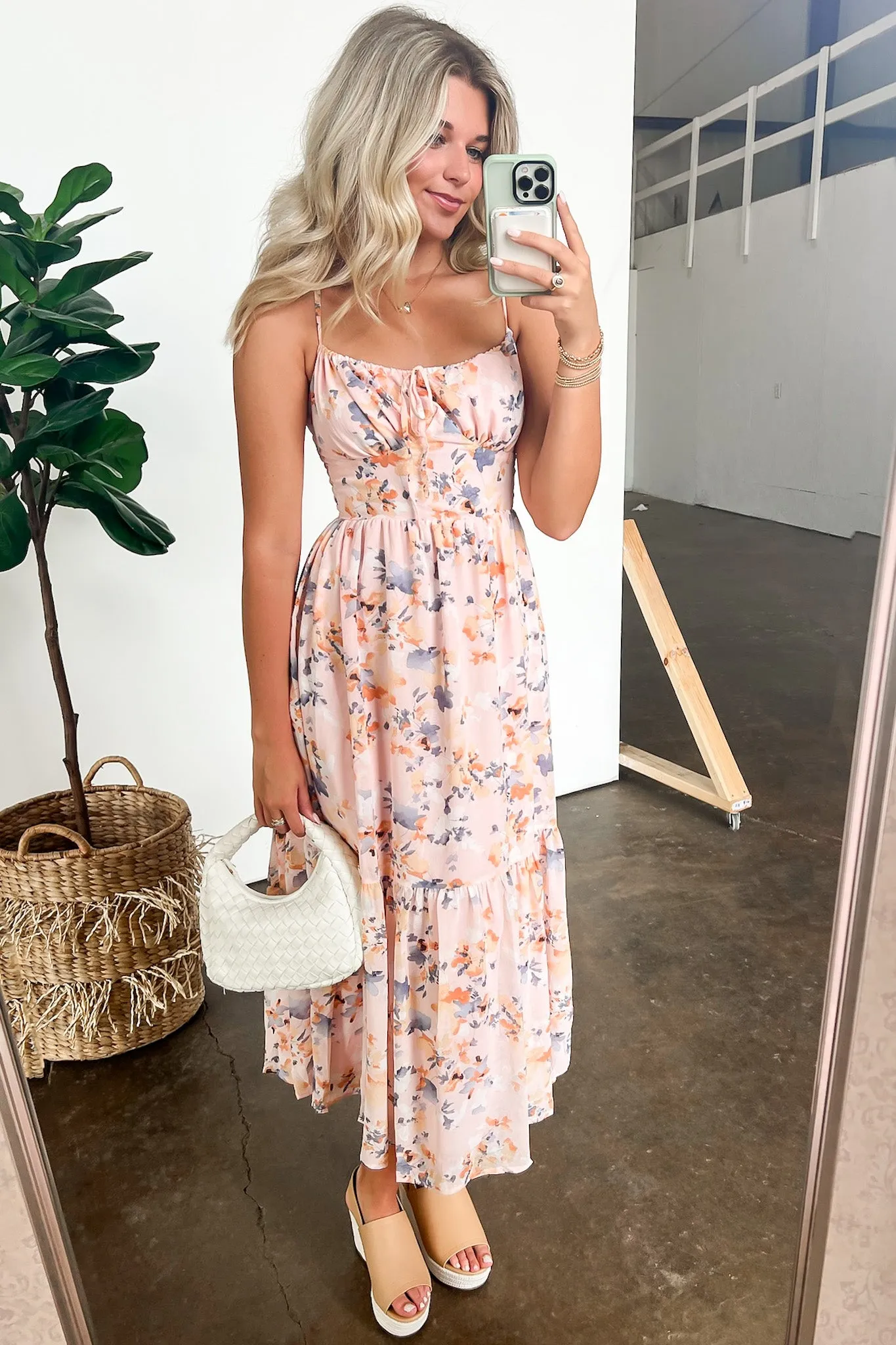 Pleasant Poise Floral Tiered Dress sold by Madison + Mallory product image thumbnail 4